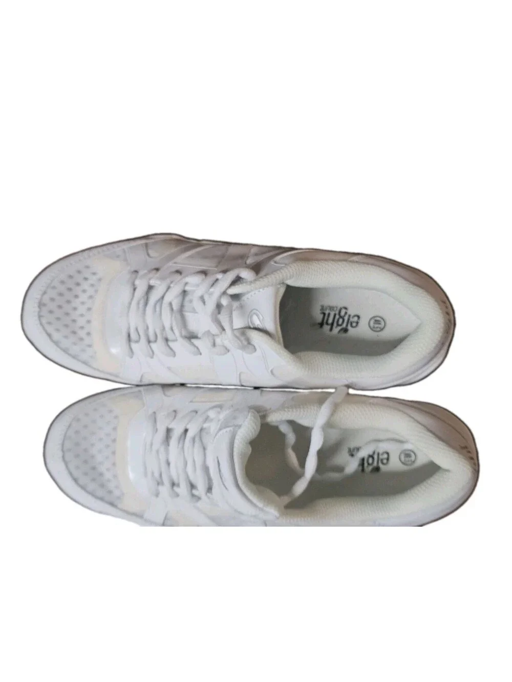Eight Count Elevate E8119 White Cheer Shoes Women's Size 9.5 US NWOB Refkective